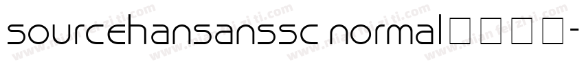 sourcehansanssc normal字体下载字体转换